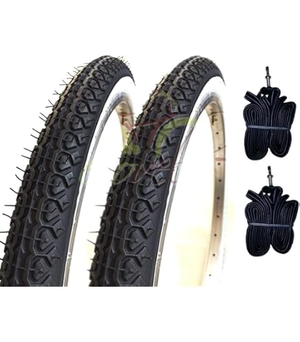 Pneu VTT 20 X 1,75 Kenda - Blanc/Noir - Pour Vélo Type Grazielle Pliable
