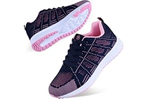 Youecci Chaussures de Course pour Femmes Légères - Chaussures de Marche Respirantes pour Sports, Tennis, Athlétisme, Gym, Baskets décontractées en Maille Anti-dérapantes