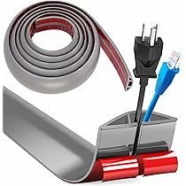 Protezione Cavi A Pavimento 3 Metri - Bianco, Autoadesiva, Silicone, Larghezza 5 Cm - Foto 9