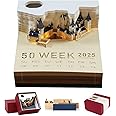 JINHEC 2025 Calendar, Creativity 2025 Desk Calendar With Lights 3D Calendar 2025 Memo Pad Carving Art Notepad DIY Sticky Post Craft with Building Castle Calendar Tabs Gift (Castle)