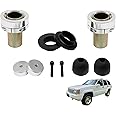 A Pair Coil Over Spacer Front Adjustable Coil Over Spacer System Compatible with Jeep Cherokee XJ, Comanche MJ, Grand Cherokee ZJ, and Wrangler TJ LJ 2 Pack