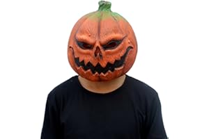 CreepyParty Halloween Dekoration Kostüm Party Latex Kopfmasken Kürbis