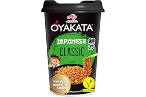 OYAKATA Instant-Nudelbecher Classic 93 g I Klassische Sojasoße mit Gewürzmischung I Fertigmahlzeit in 3 Minuten I Ideal für unterwegs & Zuhause I Authentische japanische Ramen-Nudeln