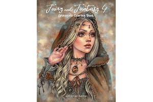 Fairy and Fantasy 4 Grayscale Coloring Book