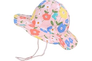 Volicph Baby Sommerhut Mädchen Sonnenhut Kleinkind Strandhut Baby Bucket Hat UPF 50 für Baby Mädchen Säugling Kind Kleinkind