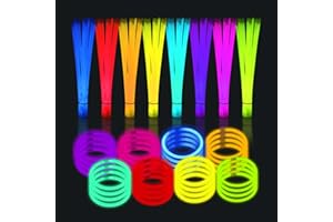 RMIVEGLIA Knicklichter Party Set – 100 Stück Glow Sticks Leuchtstäbe mit Verbindern, Bunte Knicklichter Kinder Armbänder, Leuchtende Party Gadgets für Festival, Geburtstag & Events