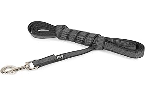 JULIUS K-9 Julius-K9 216GM-S3 Laisse antidérapante Color & Gray avec poignée, 20 mm x 3 m, Noir-Gris