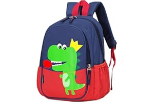 CHERUBIC 12 Inch Toddler Backpack Waterproof Cute Cool Small Preschool Backpack Cartoon Bag For 2-3 Years Boys Girls