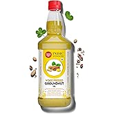 IndicWisdom Wood Pressed Groundnut Oil 1 Liter (Cold Pressed Groundnut Oil - Extracted on Wooden Churner)