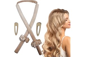 BTKVISEQAT Lockenwickler Locken Ohne Hitze, Neu Samt Lockenwickler über Nacht, Rutschfest Heatless Curls Band mit Haarnadel, DIY Heatless Hair Curler Frisurenset,für langes mittleres Haar
