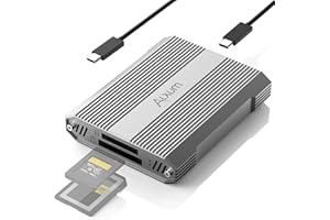 Alxum 10Gbps CFexpress tipo A e SD4.0 UHS-II Dual Slot Lettore di schede USB C USB 3.1 Gen 2 CF Express Reader per CFExpress tipo A/SD/SDHC/SDXC/SDUC, compatibile con Windows/Mac/Linux/Android
