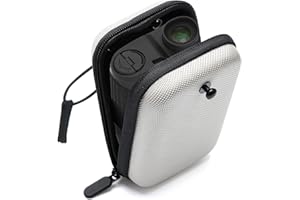 Windspeed Coque rigide pour télémètre de golf avec boucle, étui de transport universel pour télémètre de golf, Gris + noir., 14x9.5x4.5cm
