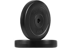 Gallant Weight Plates - 10kg Standard 1 Inch Vinyl Weights Discs 20kg 40kg 60kg 80kg 100kg Set For Men Women - Weight Plate Set for Lifting Dumbbells Barbell Home Gym Fitness Training Equipment