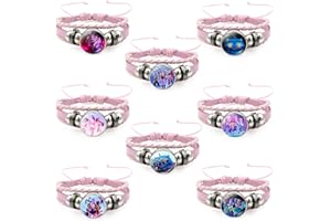 TCRZHHRX Lote de 8 Pulseras K-p0p Demon Hunters - Pulsera de la Amistad Ajustable de Piel Unisex - Regalo para Fans del Anime (Navidad, Cumpleaños)