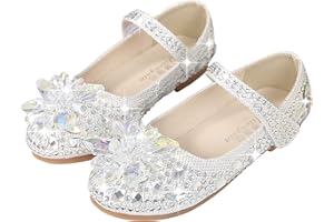 YONIER Bambini Ragazze Paillettes Scarpe Eleganti Piatto Ballerina Bimba Partito Scarpe Principessa Scarpe
