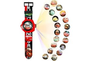 Niumowang Elektronische Armbanduhr für Kinder, Kinder Cartoon Uhr, Kinder Projektor Uhr, Einstellbare Digitale Projektionsuhr, 20 Bilder, Uhr Spielzeug,für Kinder Kleinkind 3-12 Jahre alt