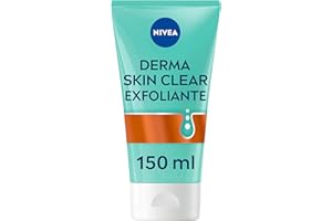 NIVEA Derma Skin Clear - Gel Exfoliante Facial y Corporal - Con Ácido Salicílico, Niacinamida y Sal Marina - Desobstruye los Poros - Reduce los Puntos Negros - Piel Propensa a Imperfecciones - 150 ml