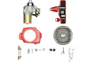 awolsrgiop Anlasser Elektrostart-starter-kit, Elektrostart Kit Für Honda GX160 5,5PS GX200 6,5 PS, Schwungrad Starter Motor Schlüsselschalter Motoren und Generatoren mit Anlasser Magnet