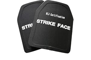 HPCZZ 2 pcs/Lot Plaque balistique PE NIJ3A Panneau Pare-balles Autonome/Ultra léger Gilet Pare-balles Casque Support Conseil 6mm Noir