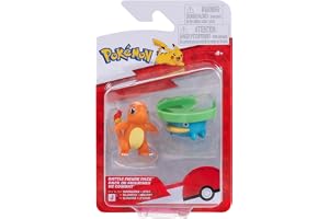 Pokémon Battle Figure 2-pack PKW4529 - Charmander & Lotad - Official Pokemon Toy for children 4+ years