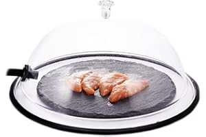 TMKEFFC Smoking Cloche Dome Cover 10 Inches Lid for Plates, Bowls and Glasses, Smoker Gun Smoking Infuser Smoke Infusion Specialized Accessory
