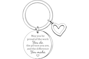 AMZQ Coworker Employee Appreciation Gifts Keyring for Men Women Leaving Gifts Office for Colleagues Leader Coach Nurse Birthday Thank You Gift Going Away Gift