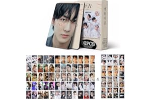 SCISSH Enhypen Kpop Lot de 92 cartes de vœux et 60 cartes postales et 32 autocollants Motif(結-You Blanc)