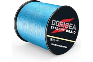 Dorisea Extreme Braid geflochtene Angelschnur, 100 % PE, 1000 m, 2,7–227 kg getestet, abriebfest, unglaubliche Superline