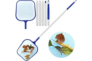 RUITENA Red de Piscina,Recogehojas Piscina,Red para Limpieza de Piscina,Skimmer Profesional para Piscinas,Espumadera para Piscina, colector de Hojas para Piscina, Red de Malla Fina para Piscina, SPA, pecera