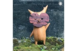 kekafu 1 pc Korok Wood Statue Decoration Resin Handwork Family Game for Home and Collections Family Game Lovers Cute Kids Room or Gamming Room