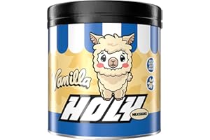 HOLY ENERGY HOLY Milkshake Vanilla – 50 portions avec vitamines B, C et D et arômes 100% naturels – sans sucre, sans caféine et vegan – poudre pour milkshake hypocalorique au goût vanille