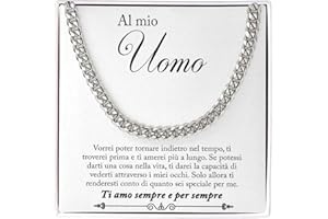 Bramart Collana Uomo Marito Fidanzato Ragazzo sei speciale Ti amo tanto - Idee Regali per lui per Natale anniversario - Cofanetto con DEDICA incluso