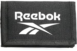 Reebok Ashland Cartera con Monedero Negro 13x8x2,5 cms Poliéster by Joumma Bags