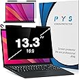 PYS Magnetic Laptop Privacy Screen 13.3 Inch - Removable Computer Privacy Screen for 13” 16:9 Ratio Laptop, Anti-Glare Matte Screen Protector Compatible with Lenovo hinkpad Hp elitebook Dell ASUS XPS