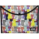 JACBAG &Ccedil;IT&Ccedil;ITLI DOSYA &Ccedil;ANTA A4 (Sarı Kedili)