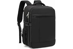 Xkdoai Mochila Viaje Cabina Avion 40x20x25 para Ryanair Equipaje de Mano Airback Mochila con Bolsa Antirrobo y Orificio de Carga Maletas de Viaje para Ryanair Vueling