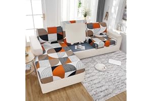 Elover Coprisedile per divano - coprisedile elastico alto, coprisedile per divano da soggiorno, fodera per mobili, fondo elastico morbido antiscivolo