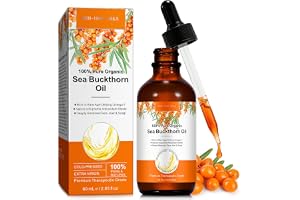 60 ml havtornsolja kallpressad – naturlig ren havtornsolja rik på omega-7 & E-vitamin – 100 % ren organisk kallpressning havt