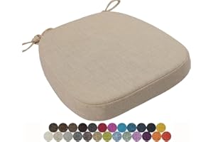 SEOKOR Chair Cushion Kitchen, Memory Foam Chair Pads, 40x38/43x40/43x42cm with Ties Non-Slip Chair Pads，Outdoor Indoor Seat Cushion for Dining Office Garden Chair(Color12,40x38x3cm)