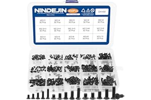 NINDEJIN Lot de 450 vis pour ordinateur portable M2 M2.5 M3 pour ordinateur portable universel Lenovo Gateway Sony PC Computer Electronics Réparation Accessoires Lot de 450 (15 tailles)