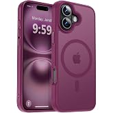 URUCHI G&uuml;&ccedil;l&uuml; Manyetik iPhone 16 Telefon Kılıfı, [Mag-Safe ile Uyumlu] [Askeri D&uuml;zey D&uuml;şme Koruması] [G&uuml;&ccedil;l&uuml; Silikon Kenarlar] 