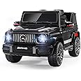 DERAK AMG G63 12V Ride On Car with Remote Control for Kids (2023 Version) Suspension System, Openable Doors, LED Lights, MP3 Player, New Version, Black By DerakBikes
