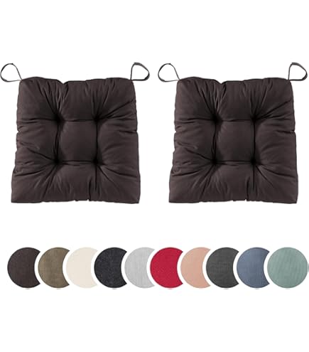 Cuscino Per Sedia Quadrato Antiscivolo - Grigio Scuro, Comodo Per Casa E Ufficio - Foto 7