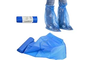 IMBALLAGGI ALIMENTARI PZ 50 Gambali HDPE 41 X 64 + Laccio Colore Azzurro MONOUSO da Utilizzare in Diversi Ambienti