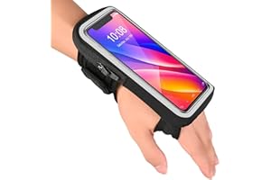 HAISSKY Armband Handyhalter fürs Laufen/Unterarm-Hülle für Jogging 2-in-1,Handytasche Joggen Sportarmband/handyhalterung arm für iPhone 16 15 14 13 Pro Max Huawei P50 Pro/P40 Running Joggen Zubehör 6,9"