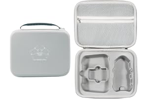 iEago RC Étui de Transport pour DJI Mini 3 Pro/Mini 3, PU Dure Cas Housse de Transport Sac de Rangement Voyage Rigide Sacoche pour DJI Mini 3/Mini 3 Pro (Compatible avec DJI RC) Accessoires