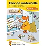 Bloc de maternelle à partir de 4 ans - Mon cahier d'ecole maternelle - coloriage enfant - cahier vacances 4 ans: Bloc de devi