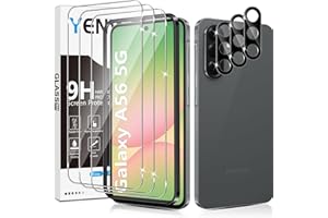 Yenwen Schutzfolie für Samsung Galaxy A56 5G für Panzerglas, 3 Stück Displayschutz mit 3 Stück Kameraschutz für Samsung A 56, 9H Härte Schutzglas Handy Folie HD Klar Panzer Schutz Glas