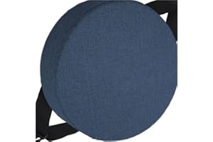 HKJGNH Cuscino rotondo per sedia Ufficio con fibbia antiscivolo, 25/28/40/35/30/45/50cm, 3/5/8 Spessori, cuscino rotondo per sedia da pranzo per sedie da Cucina, sgabelli giardino, interni, casa(Color 9,40x4