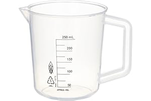 Neolab 4 L with Pouring Rim and Amp Handle for Graduated Polypropylene Beaker 250 ml, Natural